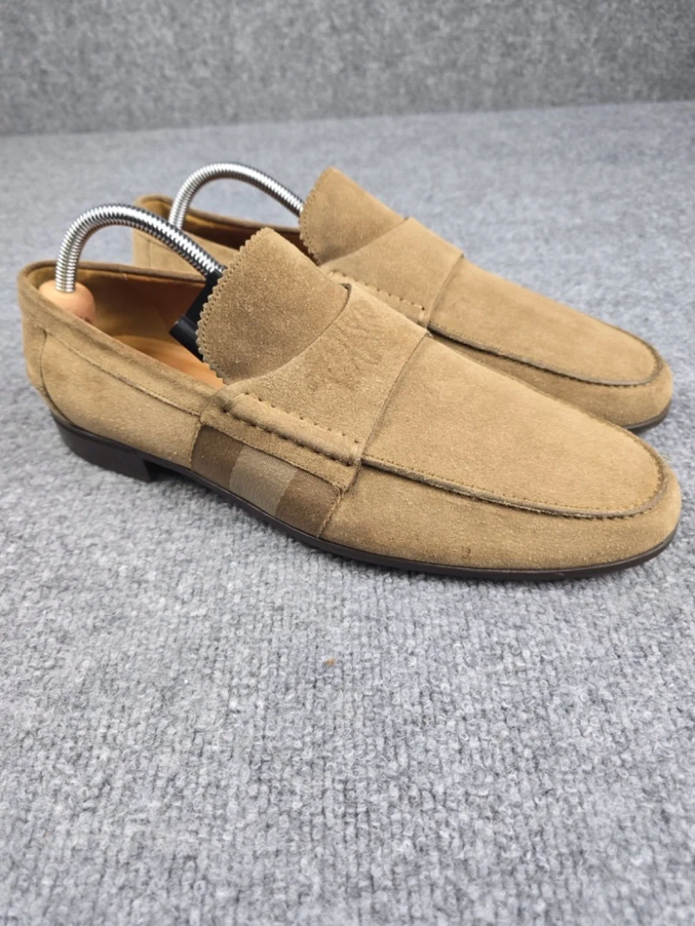 Gucci Men's Suede Apron Toe Loafers Size IT 10.5 (US 11.5) Italy